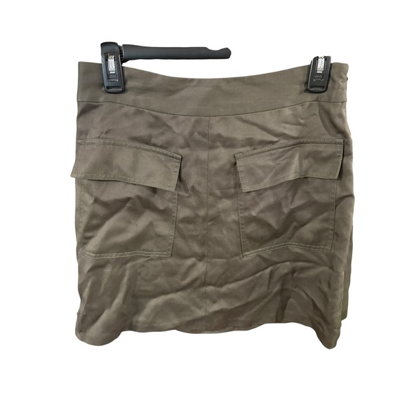 1.STATE Dresses & Skirts - 1.STATE Womens Olive Green Cargo Mini Skirt Twill Utility Flap Pockets Size S
